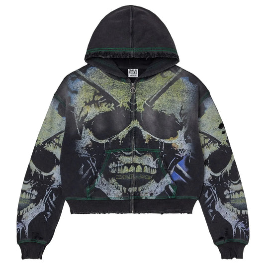 Vale Forever Gravedigger Zip-Up Hoodie Black