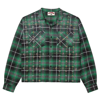 Vale Forever Grinch Gems Flannel Green