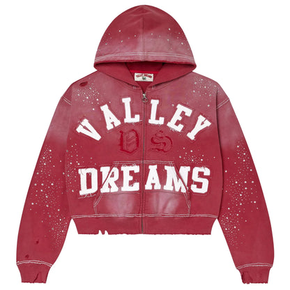 Vale Forever Classico Zip-Up Hoodie Ruby