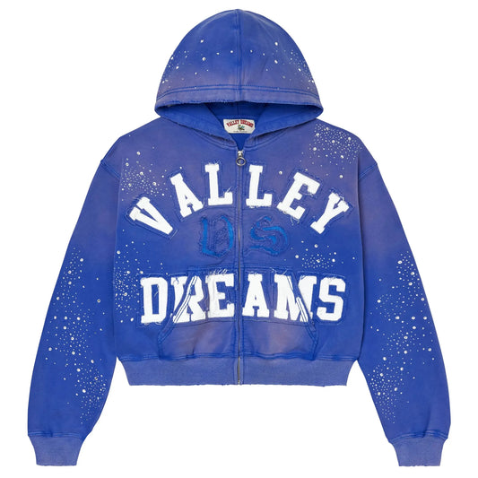 Vale Forever Classico Zip-Up Hoodie Sapphire