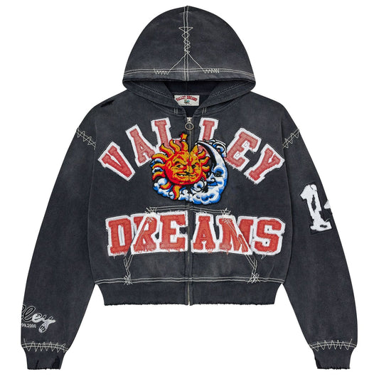 Vale Forever Sunny Zip-Up Hoodie Black