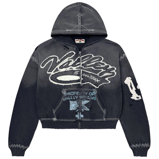 Vale Forever Religion Zip-Up Hoodie Black