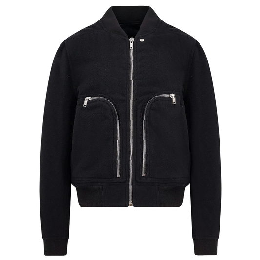 Rick Owens FW25 Concordians Bauhaus Flight Jacket Black