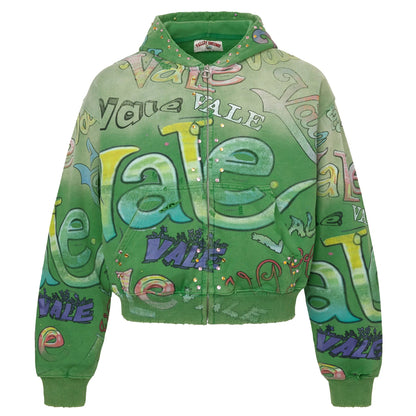 Vale Forever Spearmint Zip-Up Hoodie Green