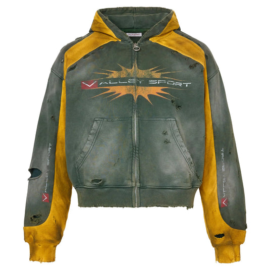 Vale Forever Khalifa Zip-Up Hoodie Green