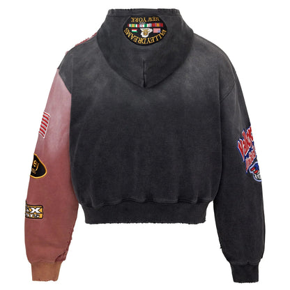 Vale Forever Two Face Zip-Up Hoodie Red/Black