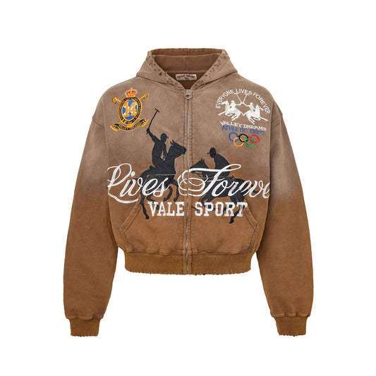 Vale Forever Vanderbilt Zip Up Brown