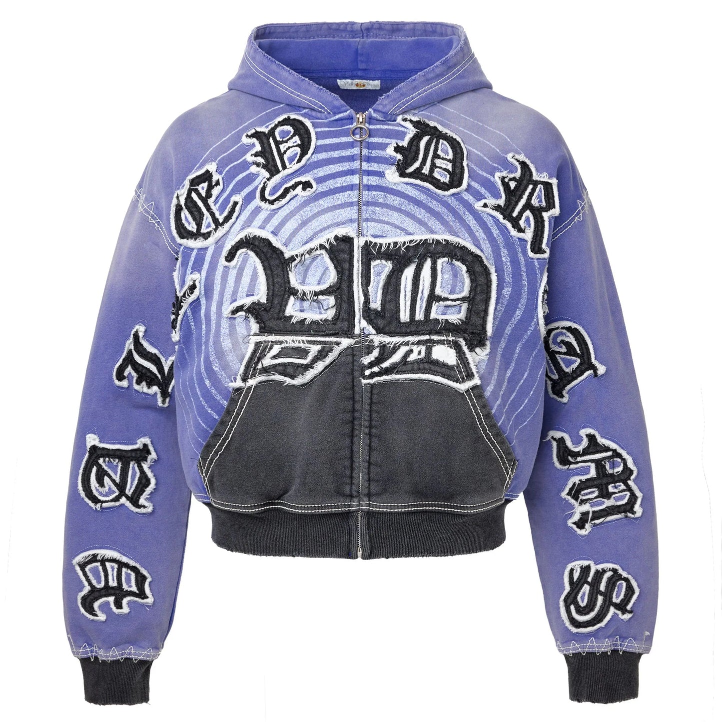Vale Forever Hypnotiq Zip-Up Hoodie Blue/Black