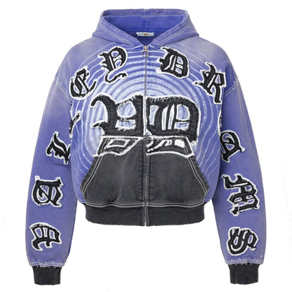 Vale Forever Hypnotiq Zip-Up Hoodie Blue/Black