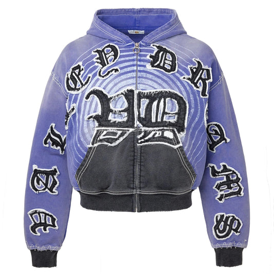 Vale Forever Hypnotiq Zip-Up Hoodie Blue/Black