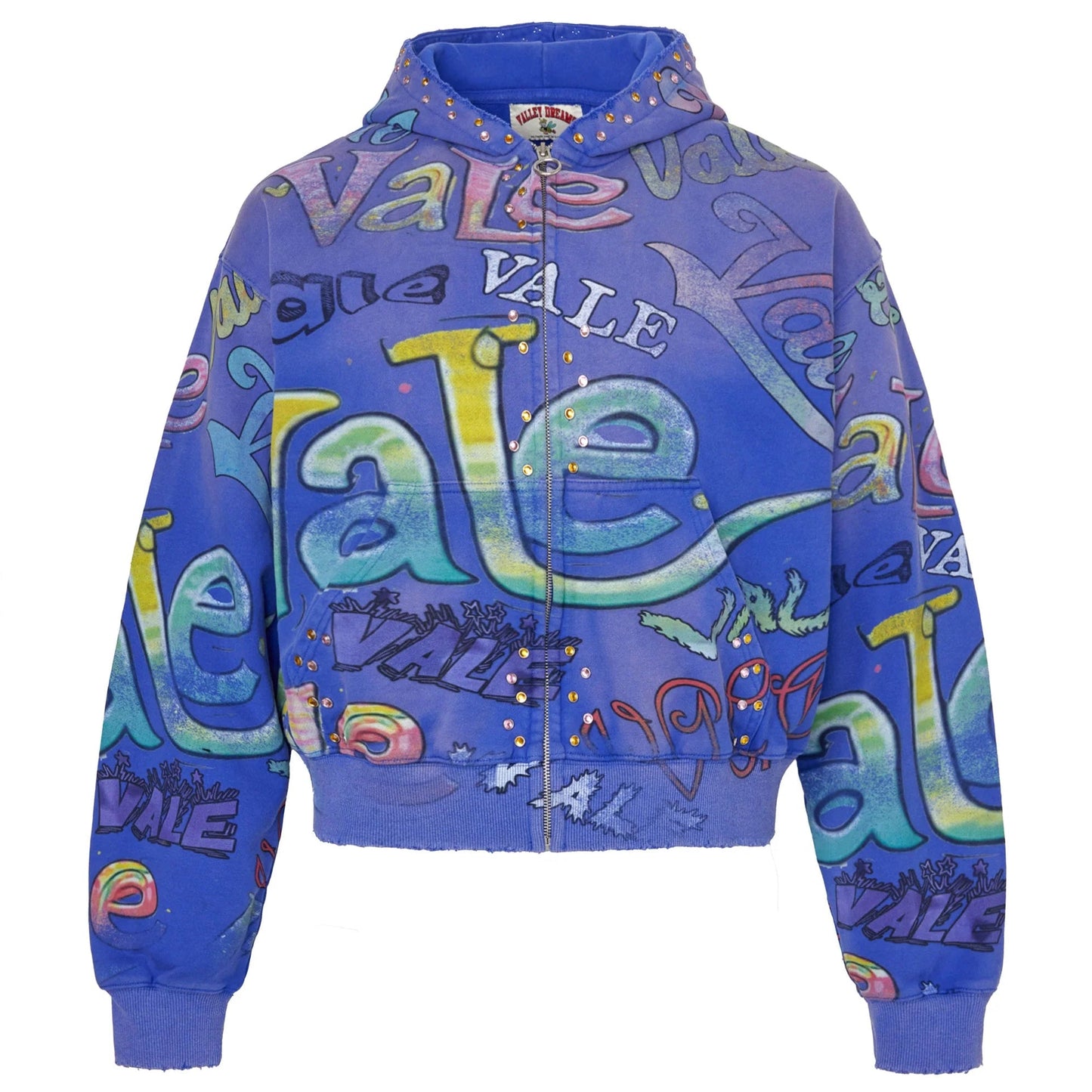 Vale Forever Iceberg Zip-Up Hoodie Blue