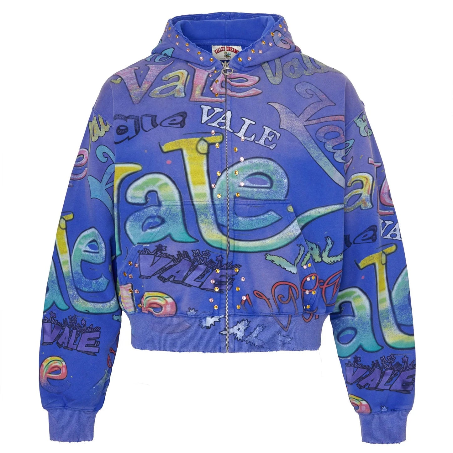 Vale Forever Iceberg Zip-Up Hoodie Blue