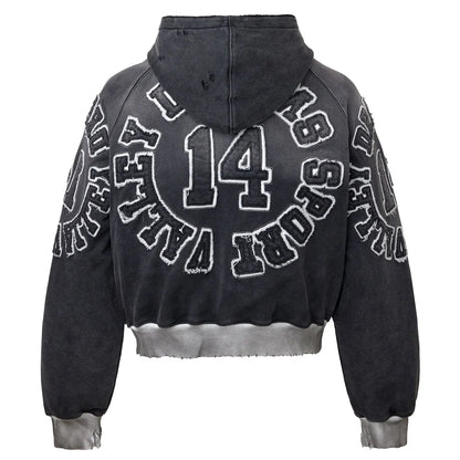 Vale Forever Anthem Zip-Up Hoodie Black