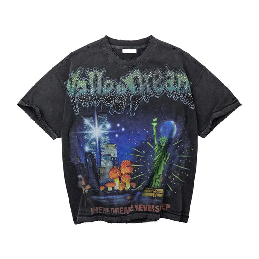 Vale Forever Skyline Bling Tee Black