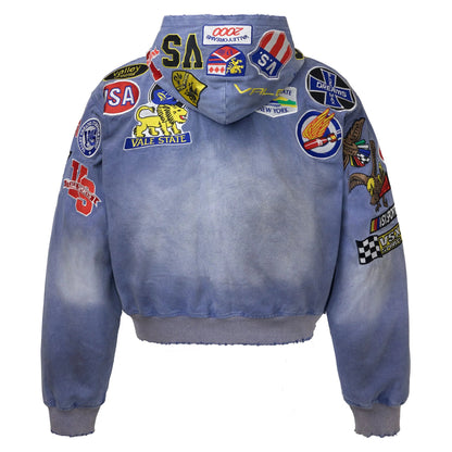 Vale Forever Passport Denim Jacket Blue
