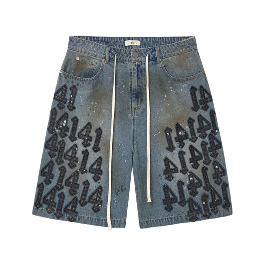 Vale Forever Black Charm Jorts Mid Wash