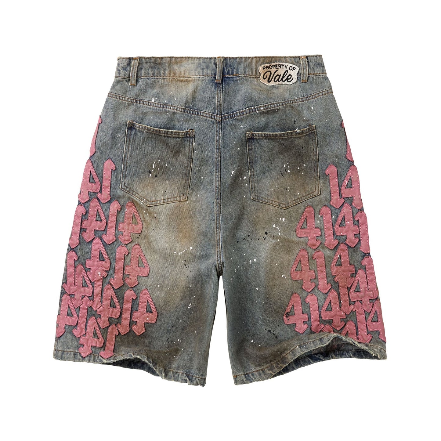 Vale Forever Pink Charm Jorts Mid Wash