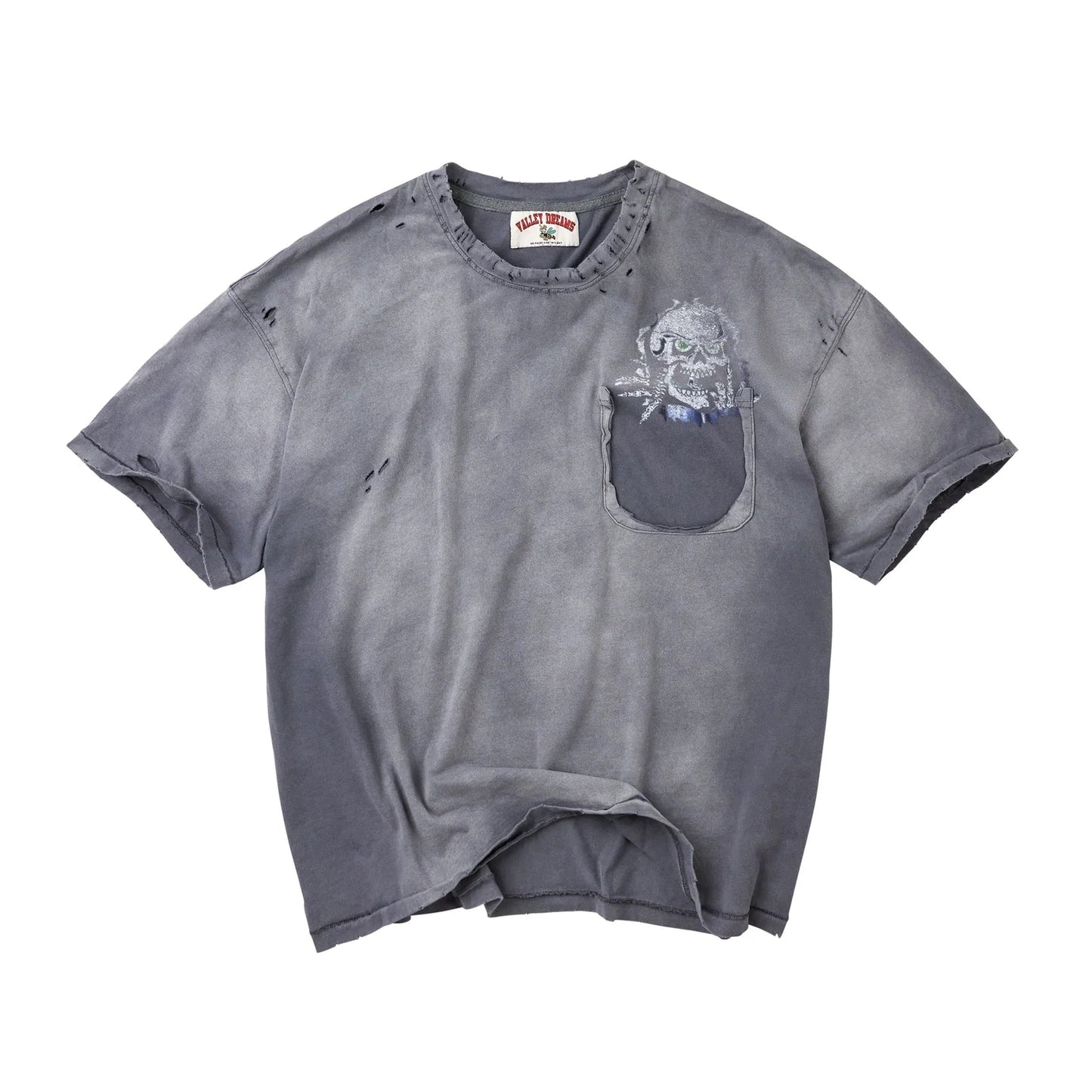 Vale Forever Skullie Tee Grey