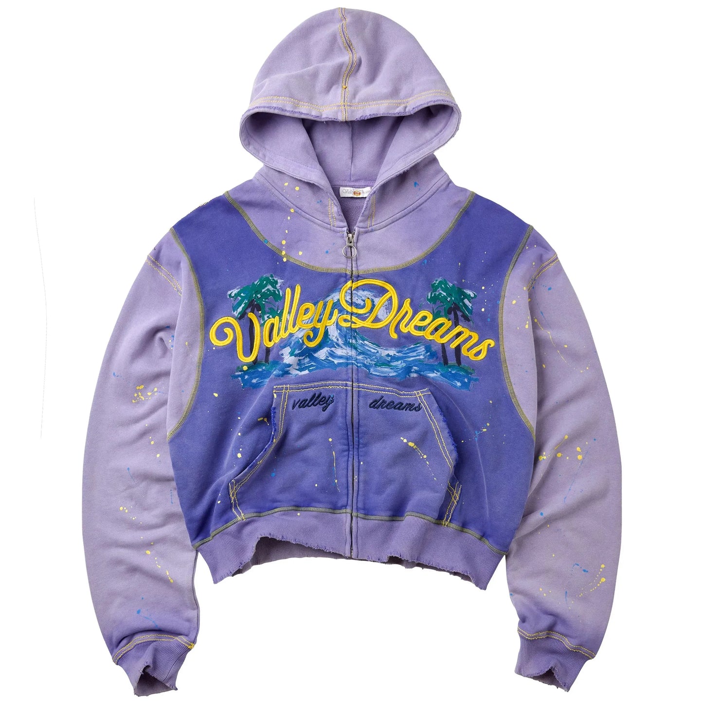 Vale Forever Paradise Zip-Up Hoodie Blue