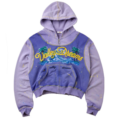 Vale Forever Paradise Zip-Up Hoodie Blue