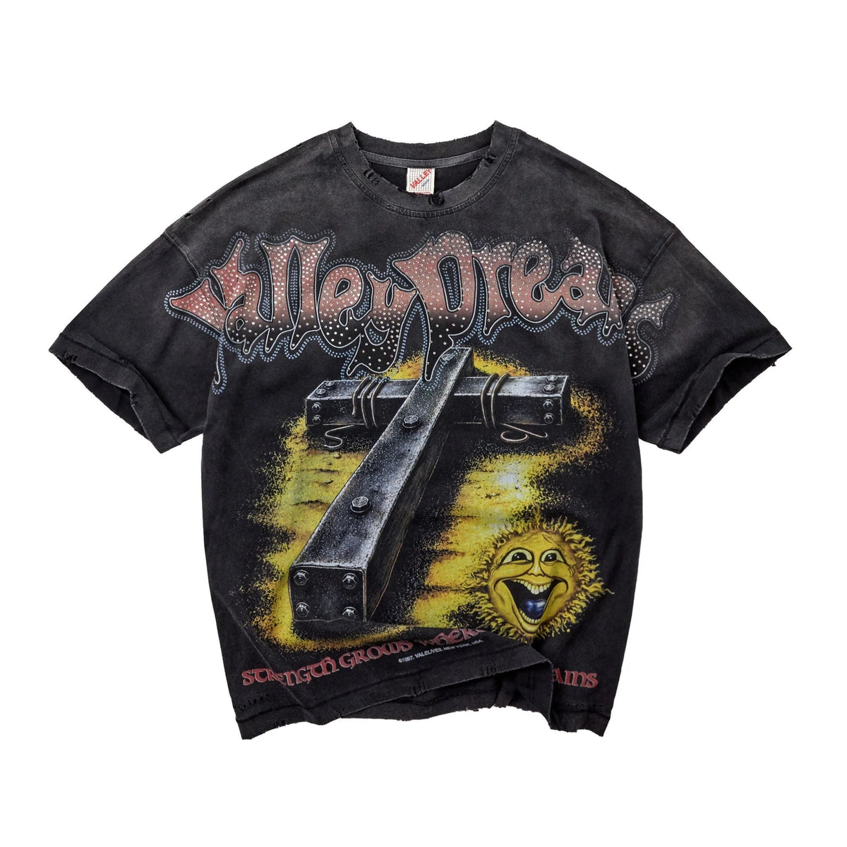 Vale Forever Iron Cross Bling Tee Black