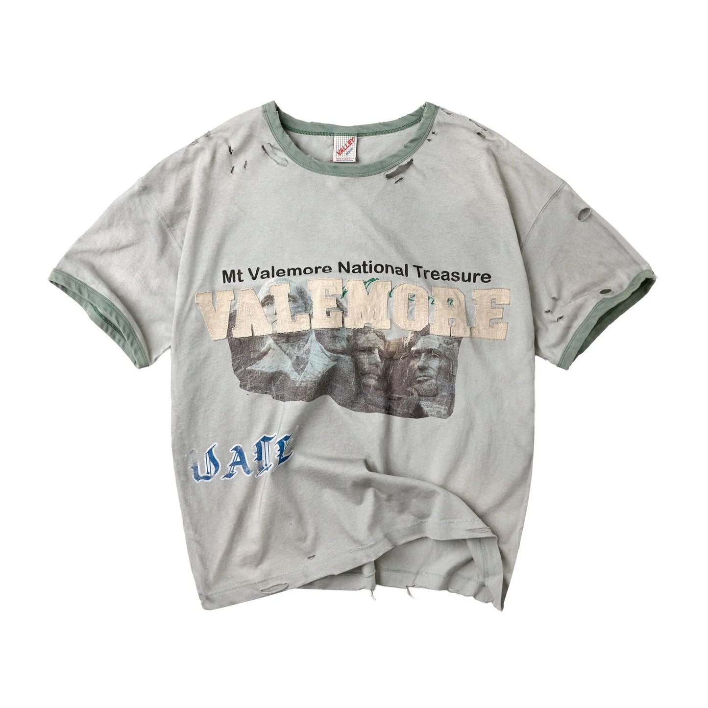 Vale Forever Camp Ringer Tee Green