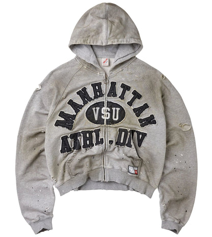 Vale Forever Manhattan Zip-Up Hoodie Dark Grey/Algae Black
