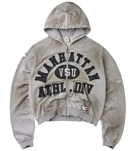 Vale Forever Manhattan Zip-Up Hoodie Dark Grey/Algae Black