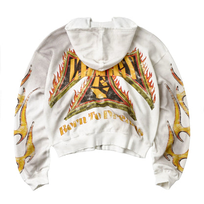 Vale Forever Reborn Waffle Zip-Up Hoodie White