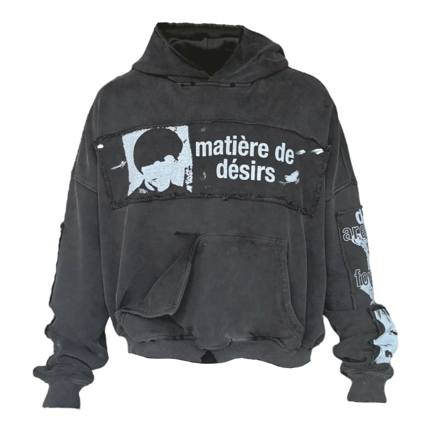 Matière De Désirs Encore Hoodie Washed Black