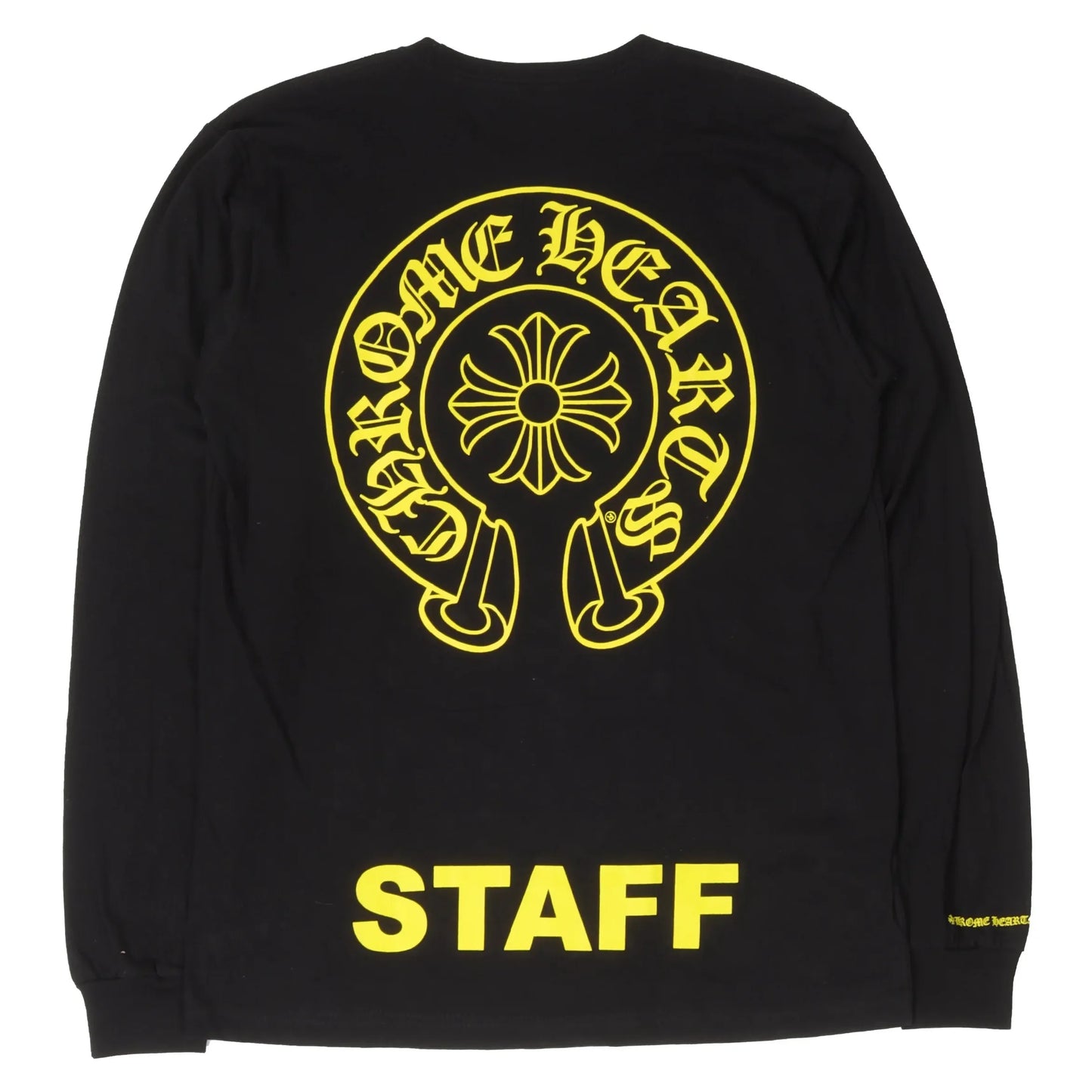Chrome Hearts Horseshoe Staff L/S T-Shirt Black/Yellow