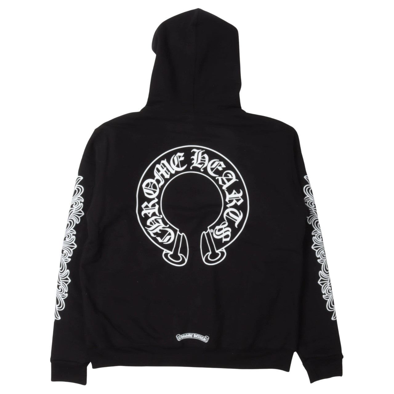 Chrome Hearts Horseshoe Thermal Zip-Up Hoodie Black