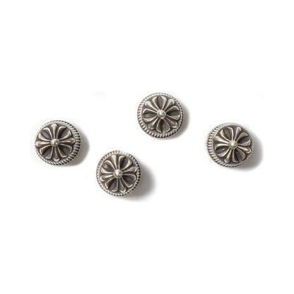 Chrome Hearts Silver Tire Valve Caps (Set of 4)