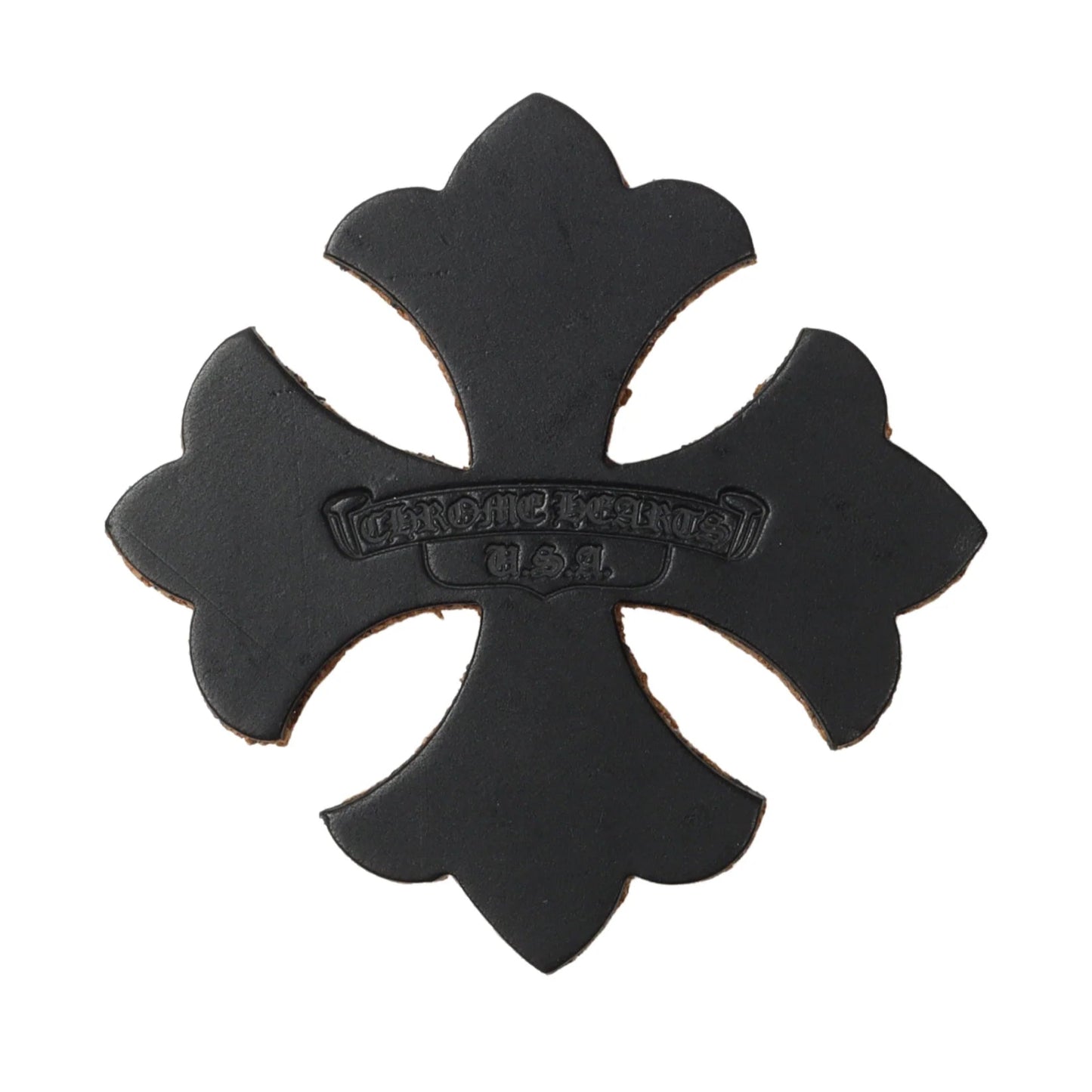 Chrome Hearts Leather Coaster Black