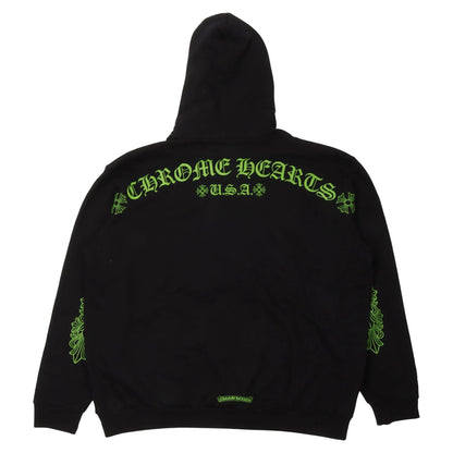 Chrome Hearts Script Horseshoe Hoodie Black/Green (Friends & Family Exclusive)