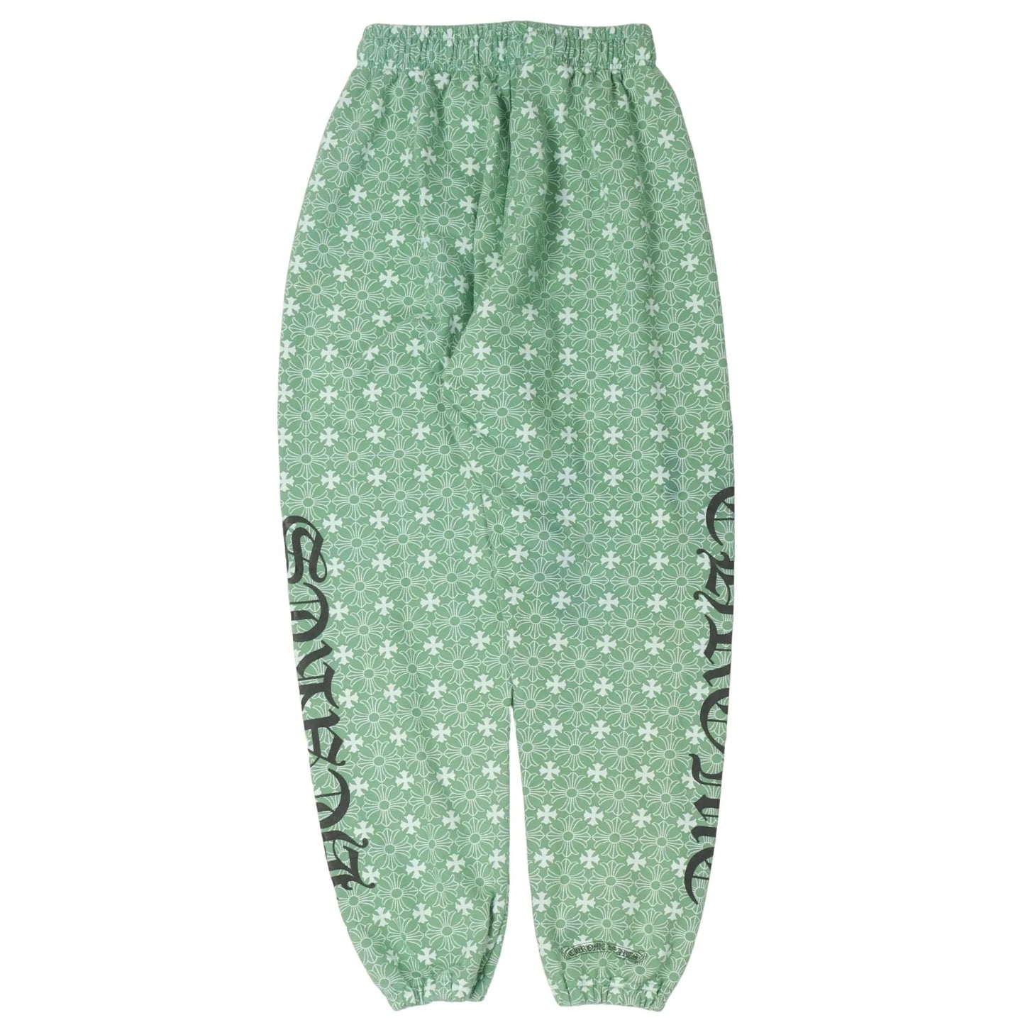 Chrome Hearts All Over Monogram Horseshoe Logo Sweatpants Green