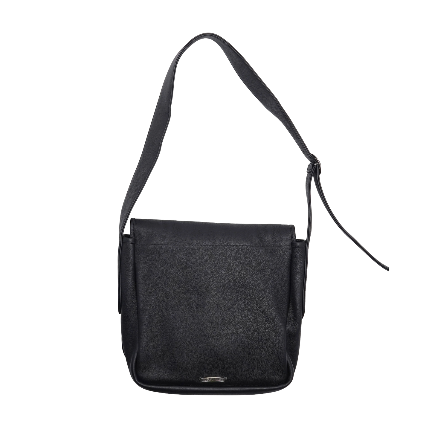 Chrome Hearts Dagger Embellished Leather Messenger Bag Black