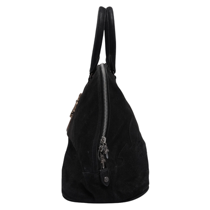 Chrome Hearts Dagger Embellished Calfskin Slouchy Mo Bag Black