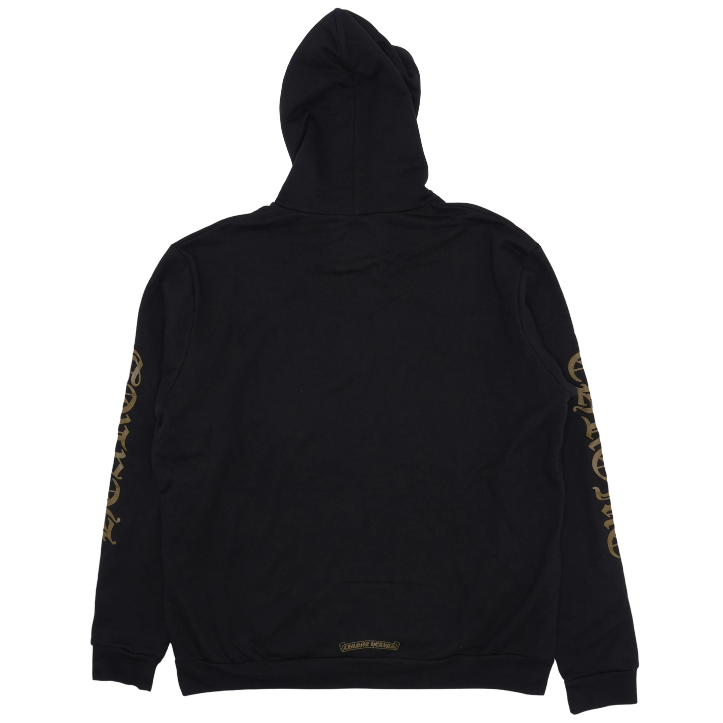 Chrome Hearts Vertical Logo Zip-Up Hoodie Black/Army Green