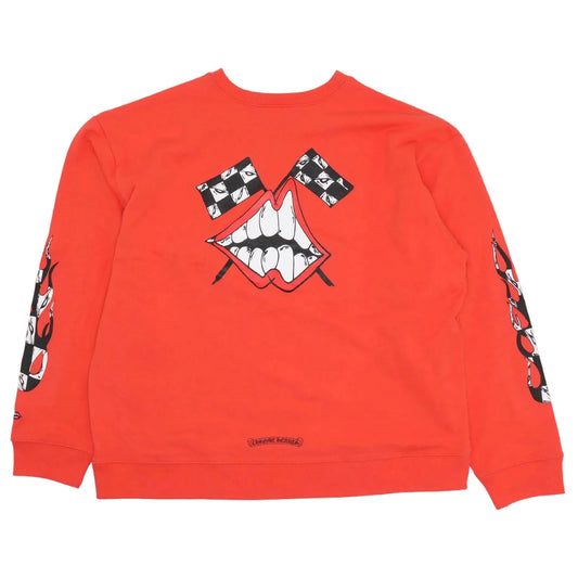 Chrome Hearts Matty Boy Chomper Crewneck Red