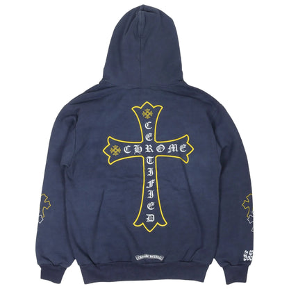 Chrome Hearts x Drake Certified Chrome Hand Dyed Hoodie Washed Blue (Miami Exclusive)