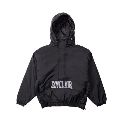 Sinclair Iridescent Popover Windbreaker Black