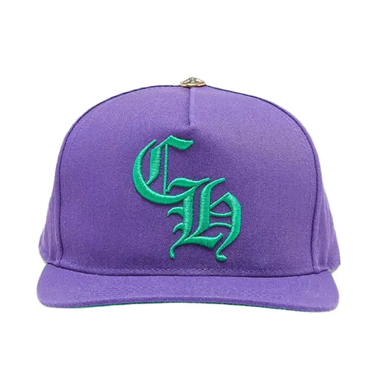 Chrome Hearts CH Snapback Hat Purple Green
