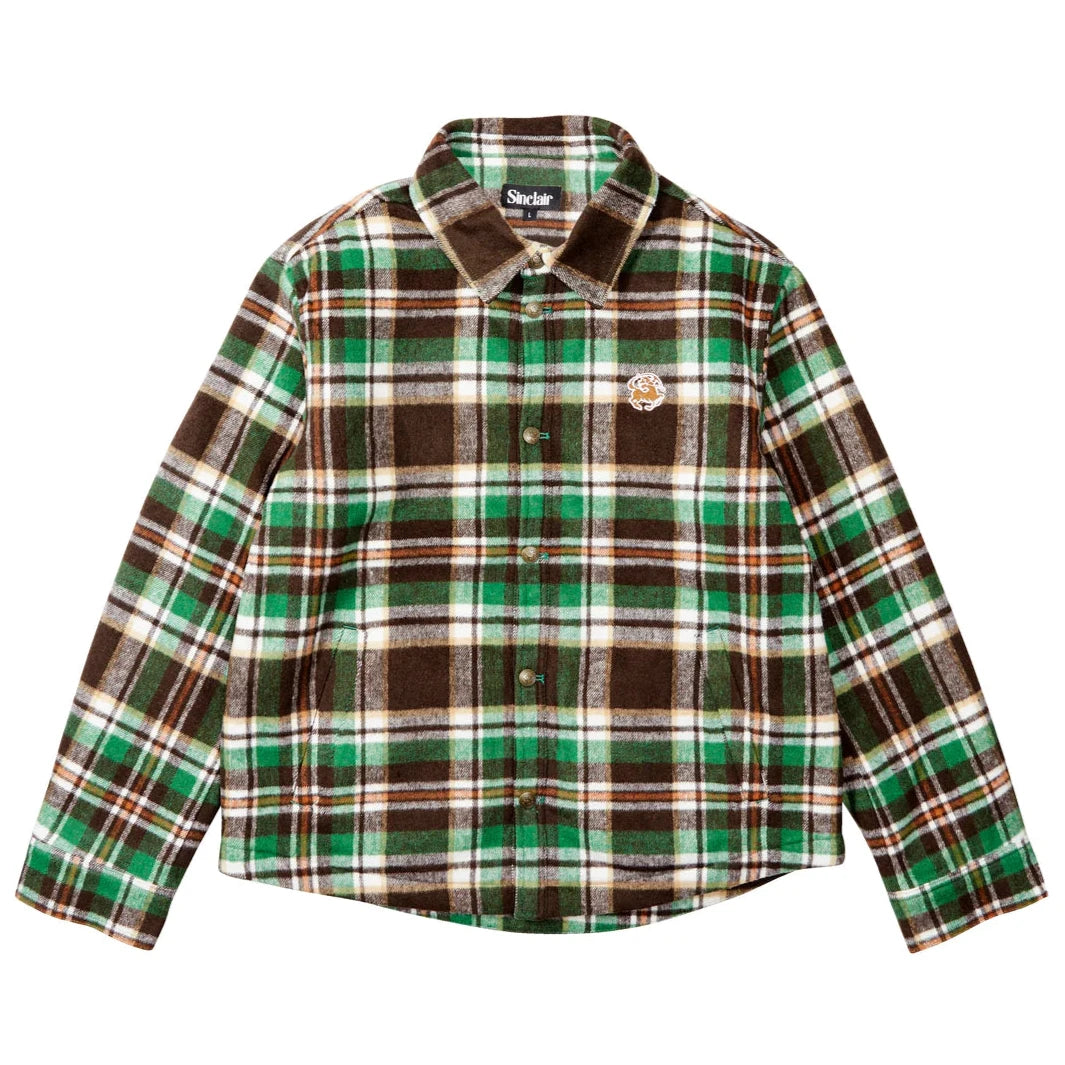 Sinclair Sherpa Flannel 2.0 Green Plaid