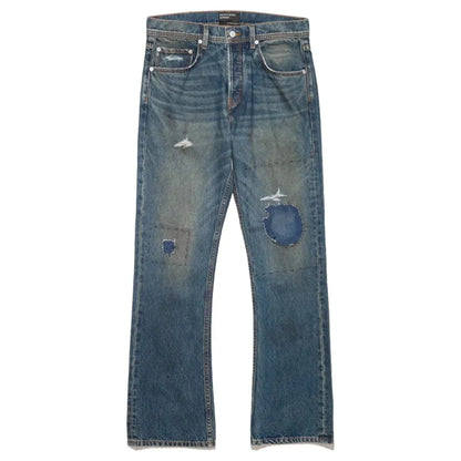 Enfants Riches Déprimés Thrashed Flare Jeans Blue