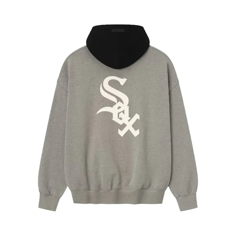 Fear of God Essentials Soxs Sport Hoodie Concrete Heather Grey/Black