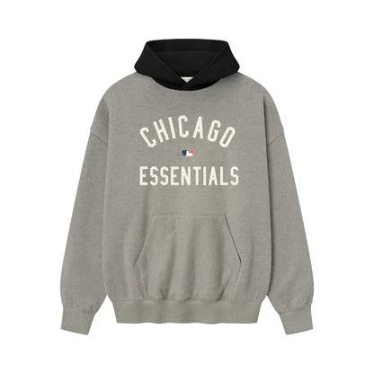 Fear of God Essentials Soxs Sport Hoodie Concrete Heather Grey/Black