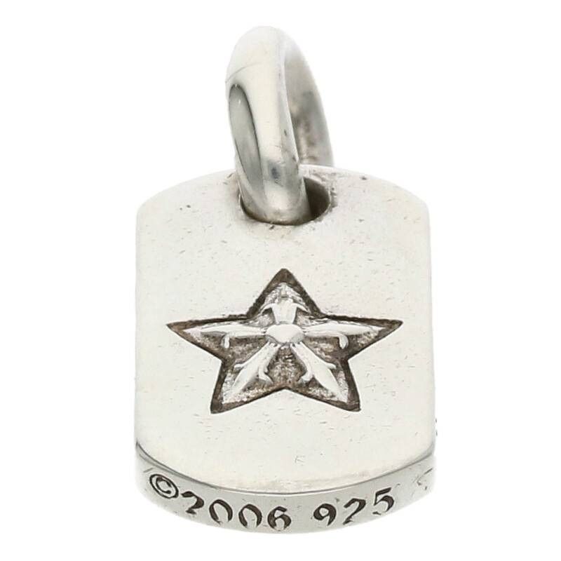 Chrome Hearts Silver Star Dog Tag Pendant