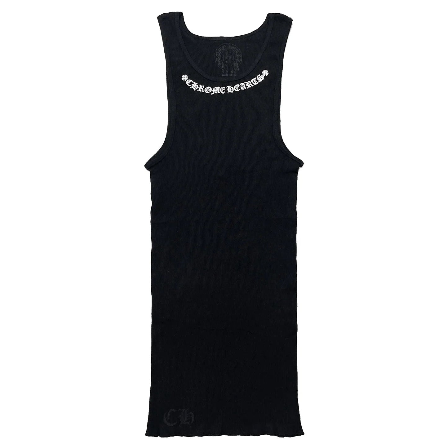 Chrome Hearts Neck Logo Rib Tank Black