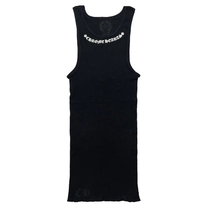 Chrome Hearts Neck Logo Rib Tank Black